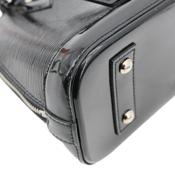 Louis Vuitton  Alma BB Electric Epi Leather Satchel Bag Black - Picture 9 of 14